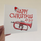 Flugelhorn Christmas Card - Horn Player Card - Brass Musician Xmas Card