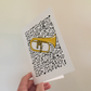 Flugelhorn Greeting Card (Musical Notes) - Horn Player Birthday Card - Brass Musician Card