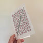 Flute Floral Greeting Card (Pink Flowers) - Female Flautist - Woodwind Musician Card For Girl