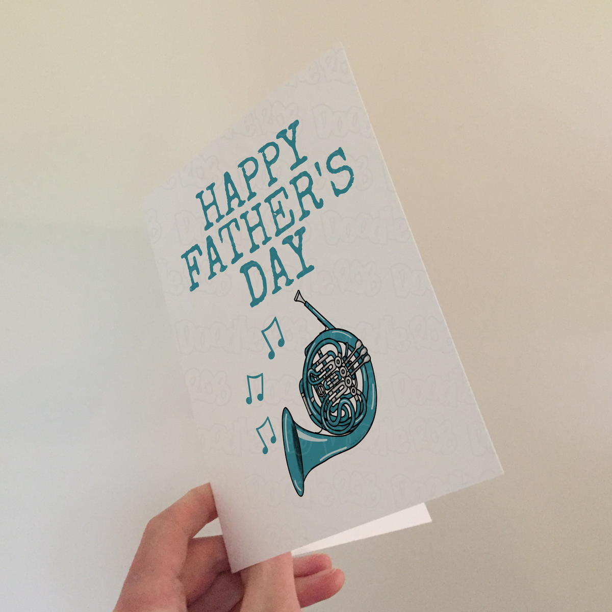 French Horn Father's Day Card - Dad Brass Musician