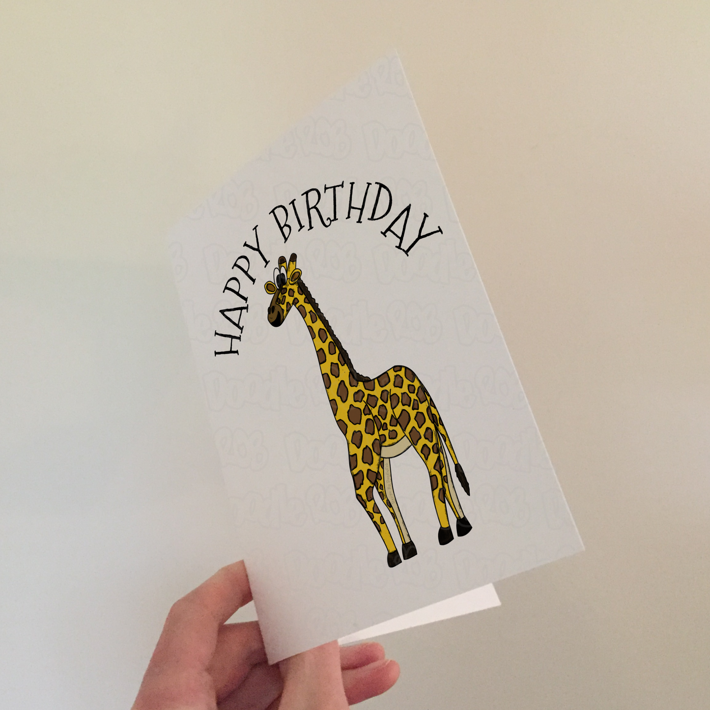 Giraffe Birthday Card - Wildlife Lover Card - Animal Birthday Card For Kids