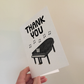 Piano Thank You Card - Pianist Musician - Card For Music Teacher