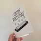 Harmonica Birthday Card - Harp Player Greeting Card - Blues Musician Card