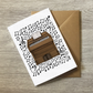 Harmonium Greeting Card (Musical Notes) - Harmoniumist Birthday Card - Church Organist Card