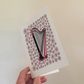 Harp Floral Greeting Card (Pink Flowers) - Female Harpist - String Musician Card For Girl