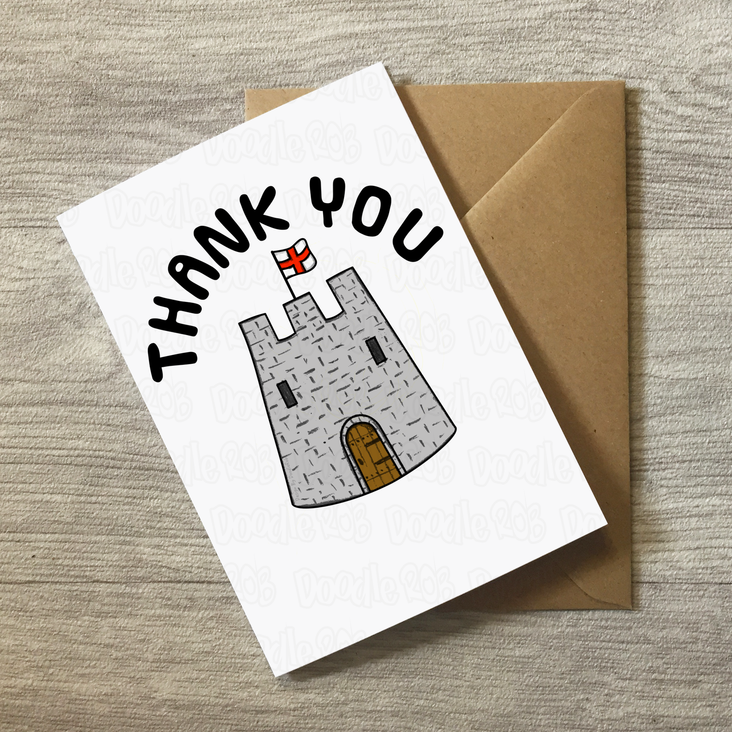 History Teacher Thank You Card - Castle Enthusiast Greeting Card