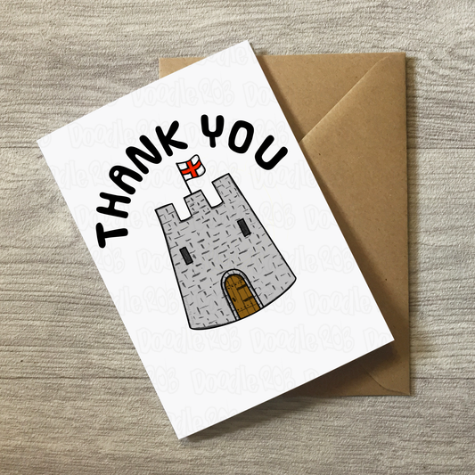History Teacher Thank You Card - Castle Enthusiast Greeting Card