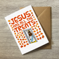 Christian Halloween Alternative Greeting Card - Jesus Has All The Treats - Funny Church Evangelistic Card