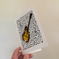 Mandolin Greeting Card (Musical Notes) - Mandolinist Greeting Card - Folk Musician Birthday Card