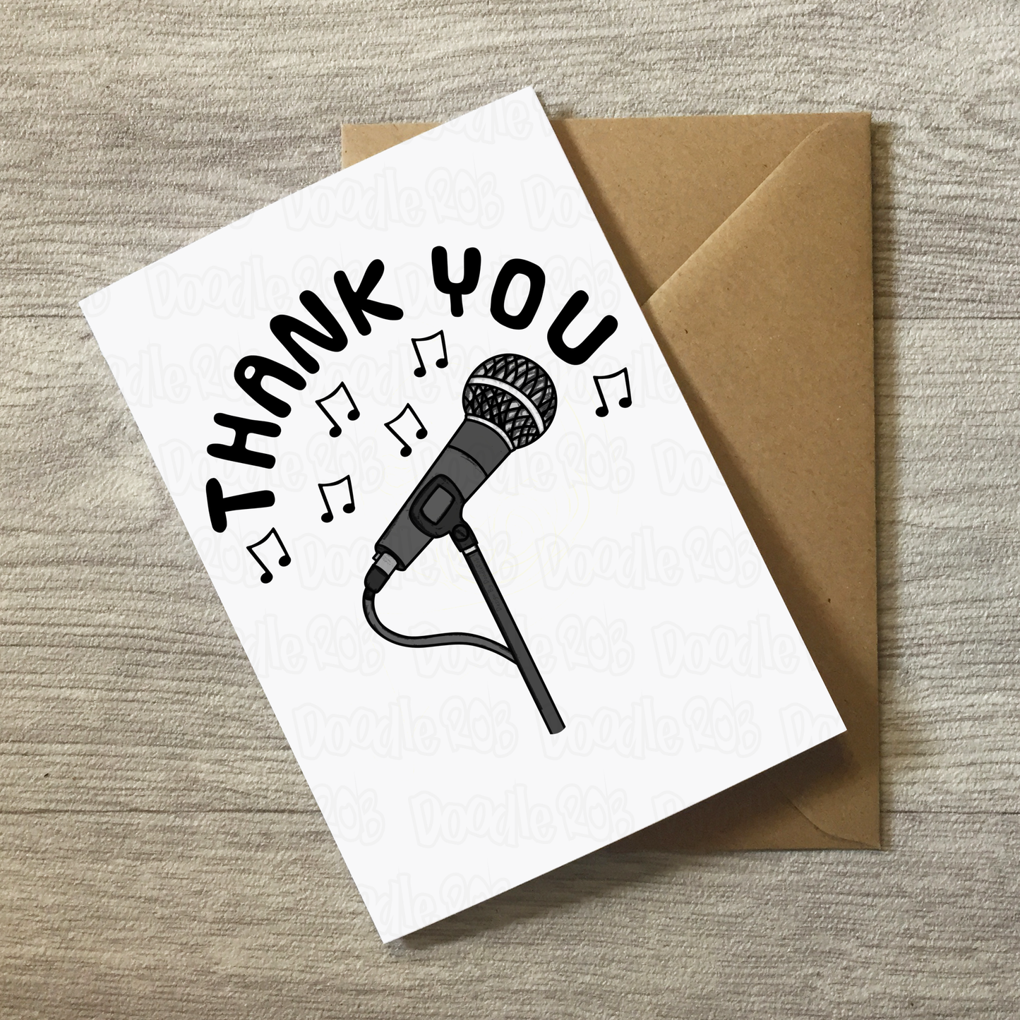 Singer Thank You Card - Vocalist Musician - Card For Singing Teacher