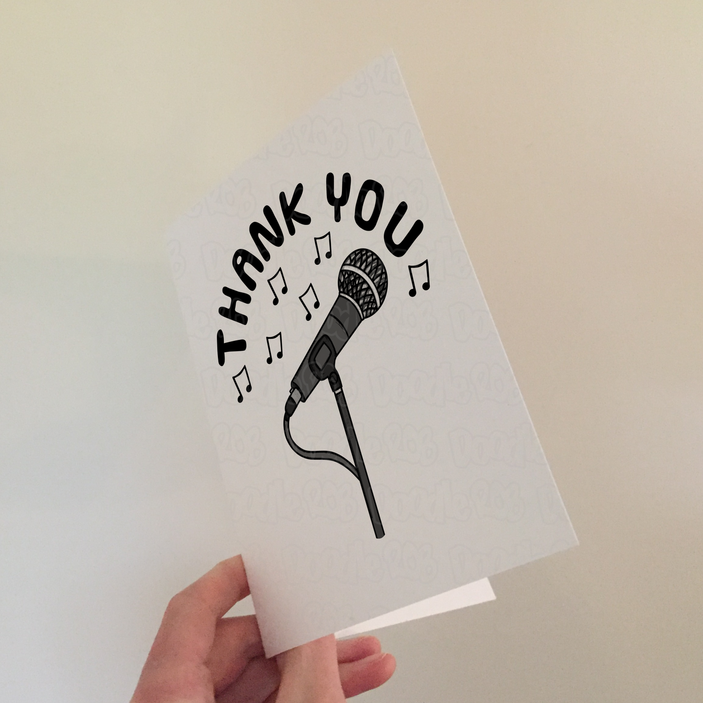Singer Thank You Card - Vocalist Musician - Card For Singing Teacher