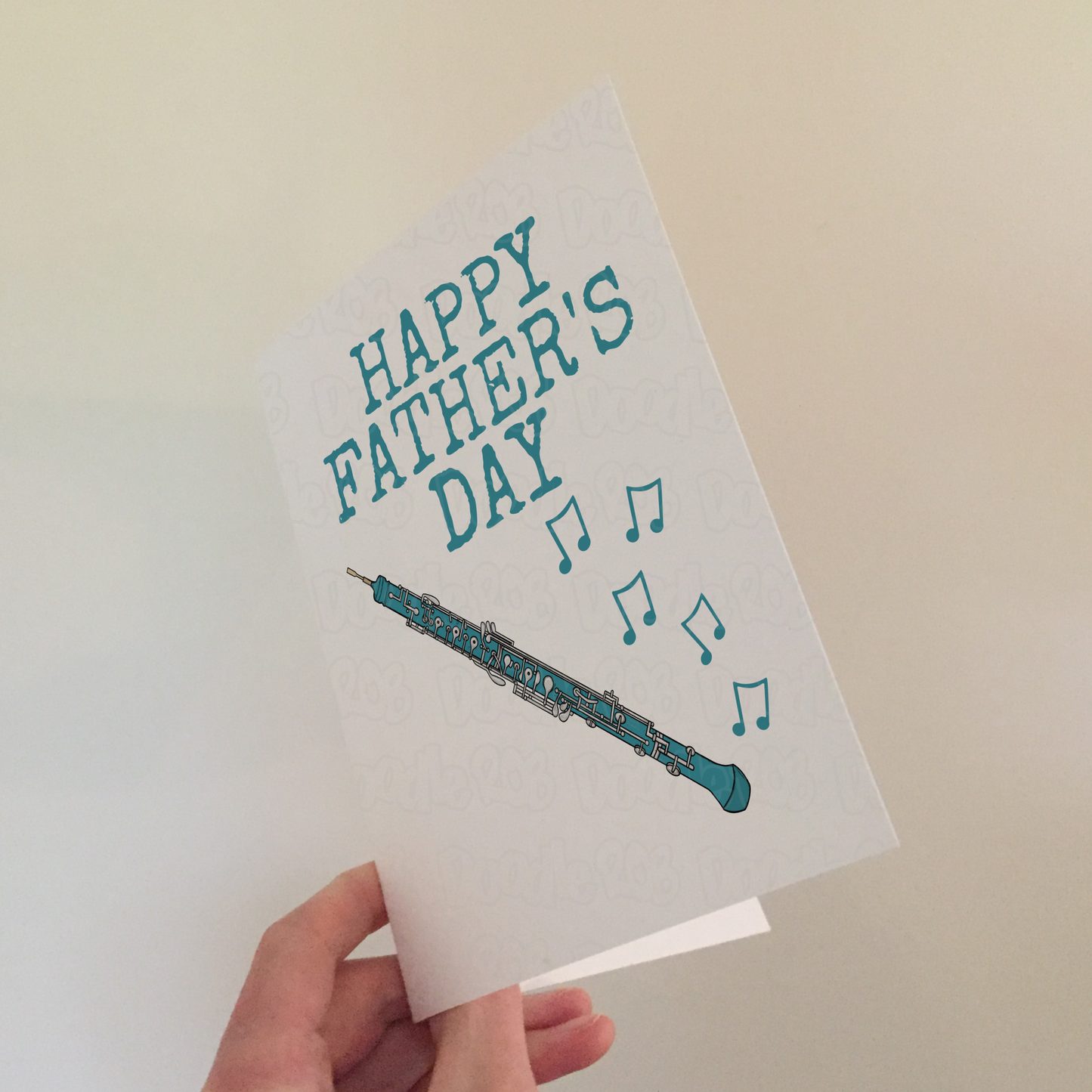 Oboe Father's Day Card - Dad Oboist Woodwind Musician