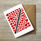 Oboe With Hearts Greeting Card - Oboist Musician Valentines Anniversary Card