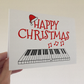 Piano Christmas Card - Pianist Xmas Card - Music Teacher Christmas Card