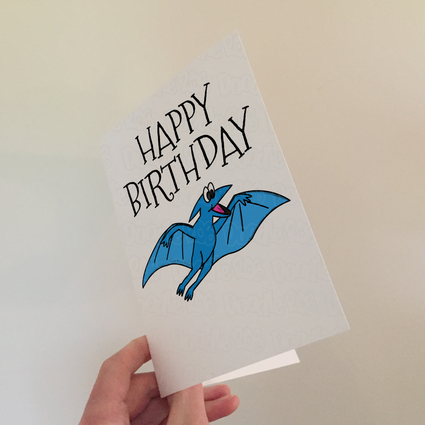 Dinosaur Birthday Card - Pterodactyl Birthday Card - Birthday Card For Boy