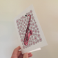 Saxophone Floral Greeting Card (Pink Flowers) - Female Saxophonist - Woodwind Musician Card For Girl