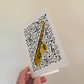 Saxophone Greeting Card (Musical Notes) - Saxophonist Birthday Card - Music Teacher Card
