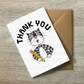 Cat School Teacher Thank You Card - English Teacher Greeting Card