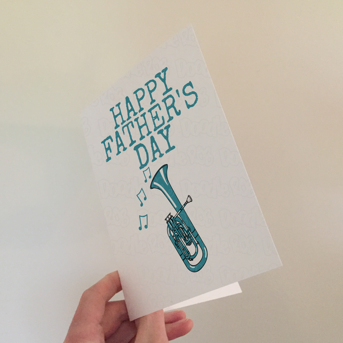 Tenor Horn Father's Day Card - Dad Brass Musician