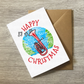 Tenor Horn Christmas Card - Horn Player Xmas Card - Brass Musician Christmas Card