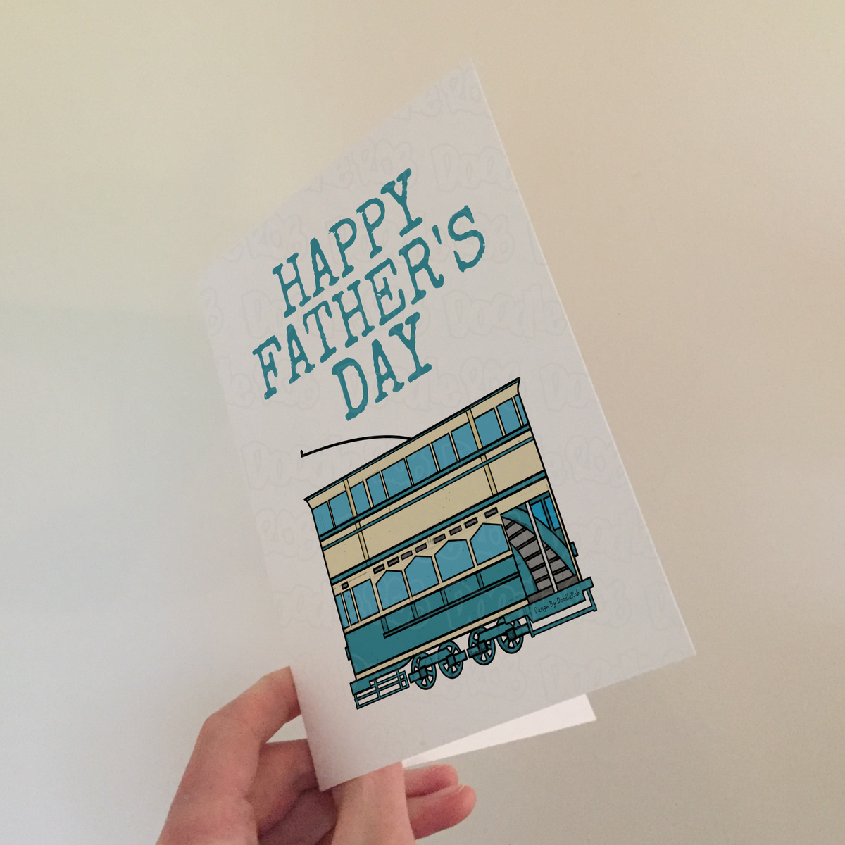 Tram Father's Day Card - Dad Rail Enthusiast