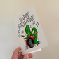 Dinosaur Drummer Birthday Card - T-Rex Playing Drums - Funny Musician Birthday Card