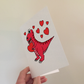 Dinosaur Valentines Card - T-Rex Anniversary Card - Valentines Day Card For Boy