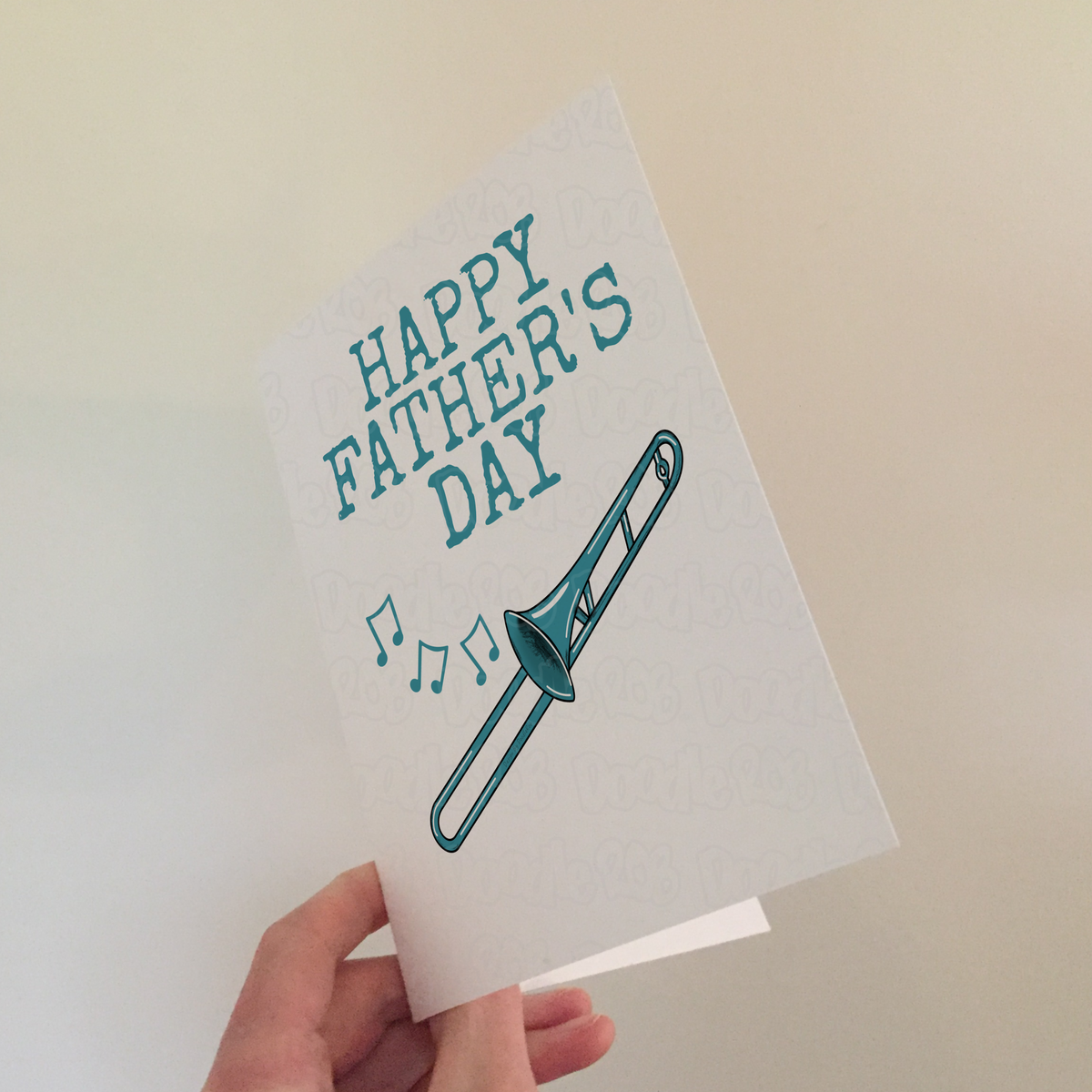 Trombone Father's Day Card - Dad Trombonist Brass Musician