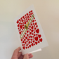 Trombone With Hearts Greeting Card - Trombonist Musician Valentines Anniversary Card