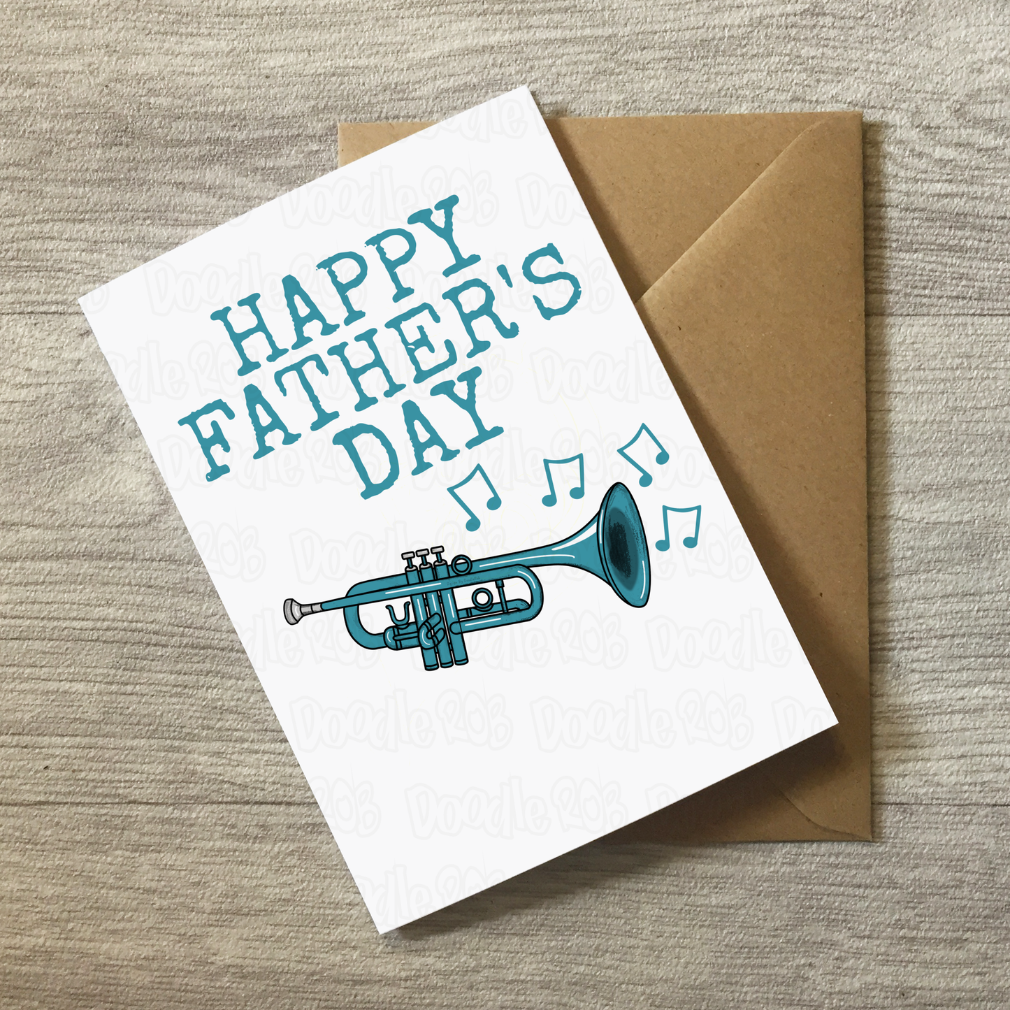 Trumpet Father's Day Card - Dad Trumpeter Brass Musician