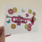 Floral Trumpet Greeting Card - Female Brass Musician
