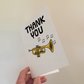 Trumpet Thank You Card - Trumpeter Brass Musician - Card For Music Teacher