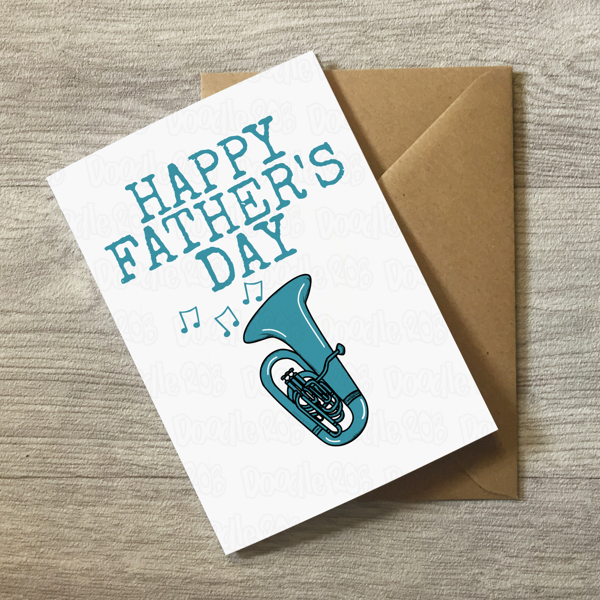 Tuba Father's Day Card - Dad Tubaist Brass Musician