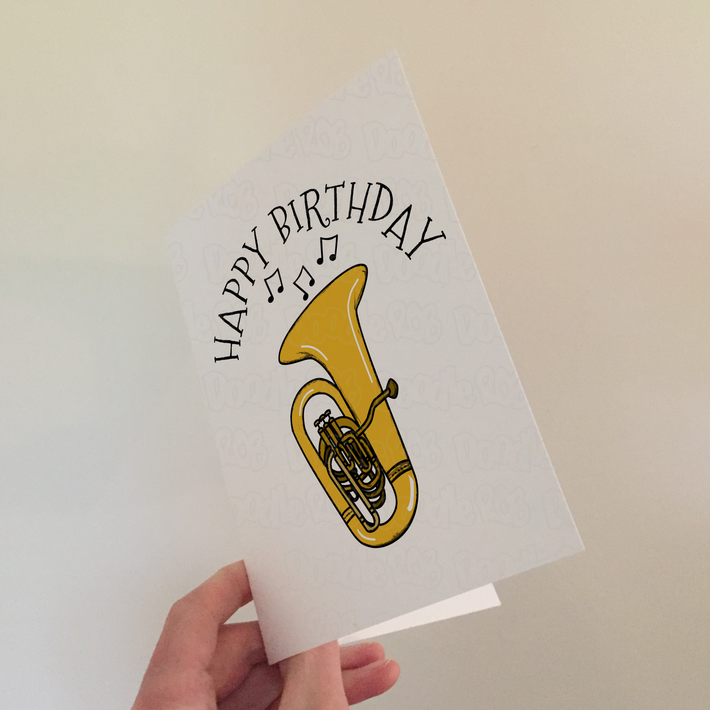 Tuba Birthday Card - Brass Musician Greeting Card