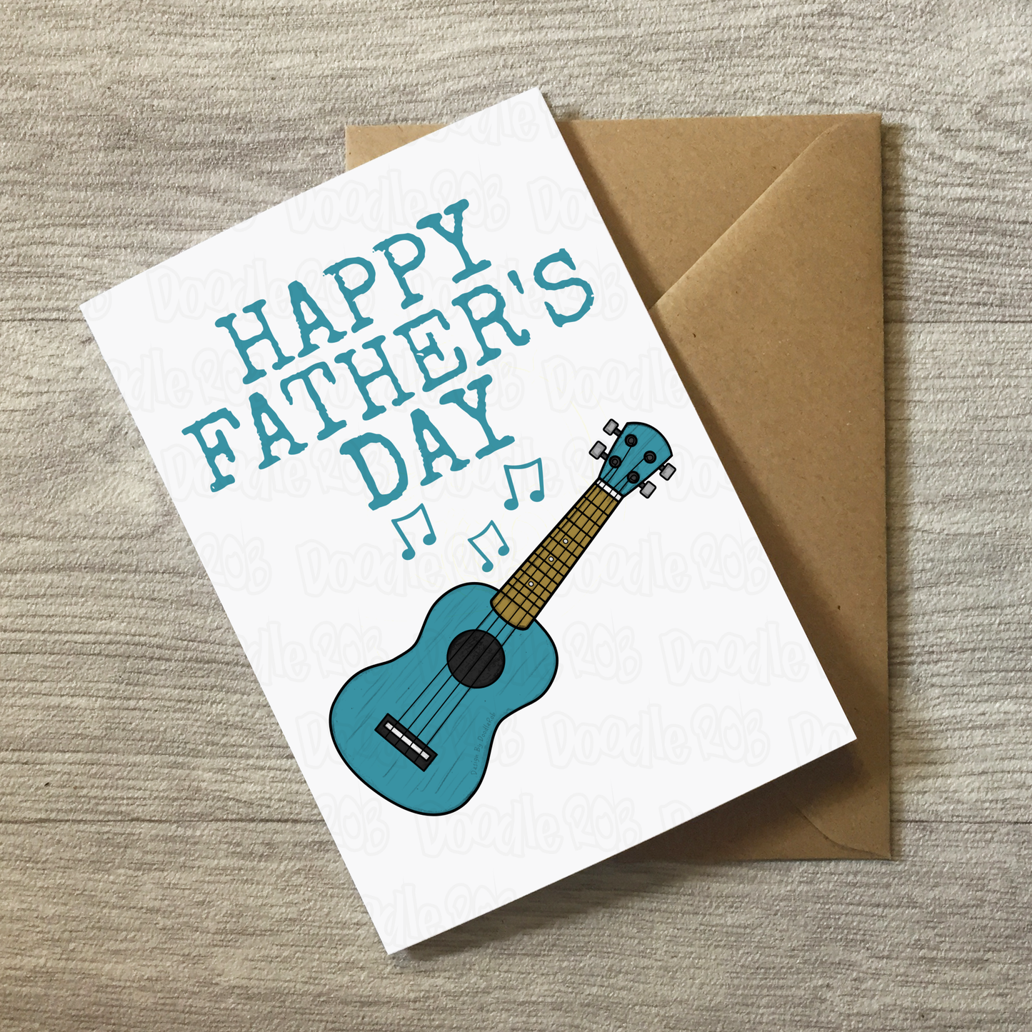 Ukulele Father's Day Card - Dad Uke Player Musician
