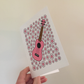 Ukulele Floral Greeting Card (Pink Flowers) - Female Uke Player - Musician Card For Girl