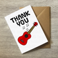 Ukulele Thank You Card - Uke Player Musician - Card For Music Teacher