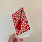 Ukulele With Hearts Greeting Card - Uke Player Musician Valentines Anniversary Card