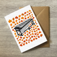 Vibraphone Autumn Greeting Card - Percussionist Musician Card