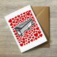 Vibraphone With Hearts Greeting Card - Vibraphonist Musician Valentines Anniversary Card