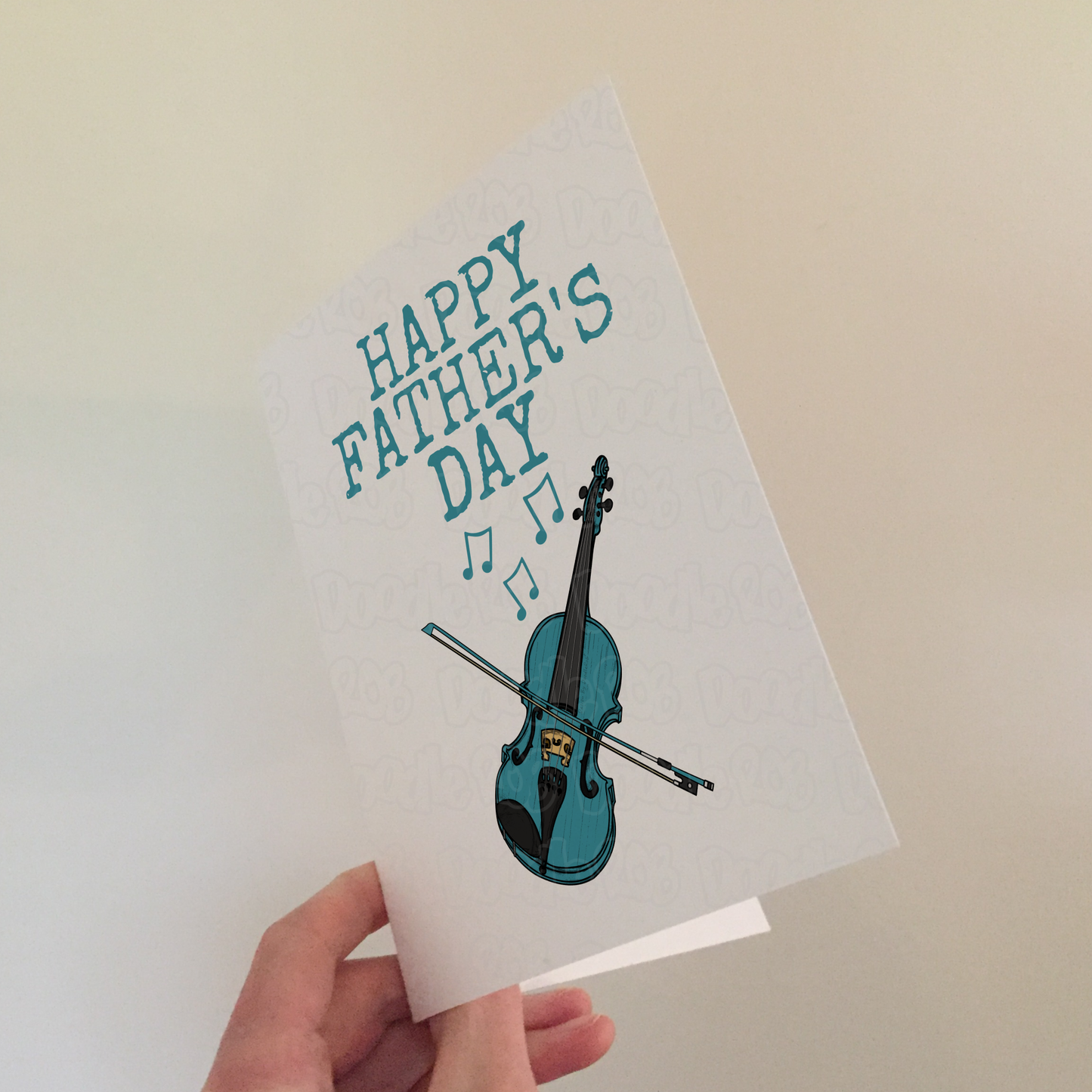 Violin Father's Day Card - Dad Violinist Musician