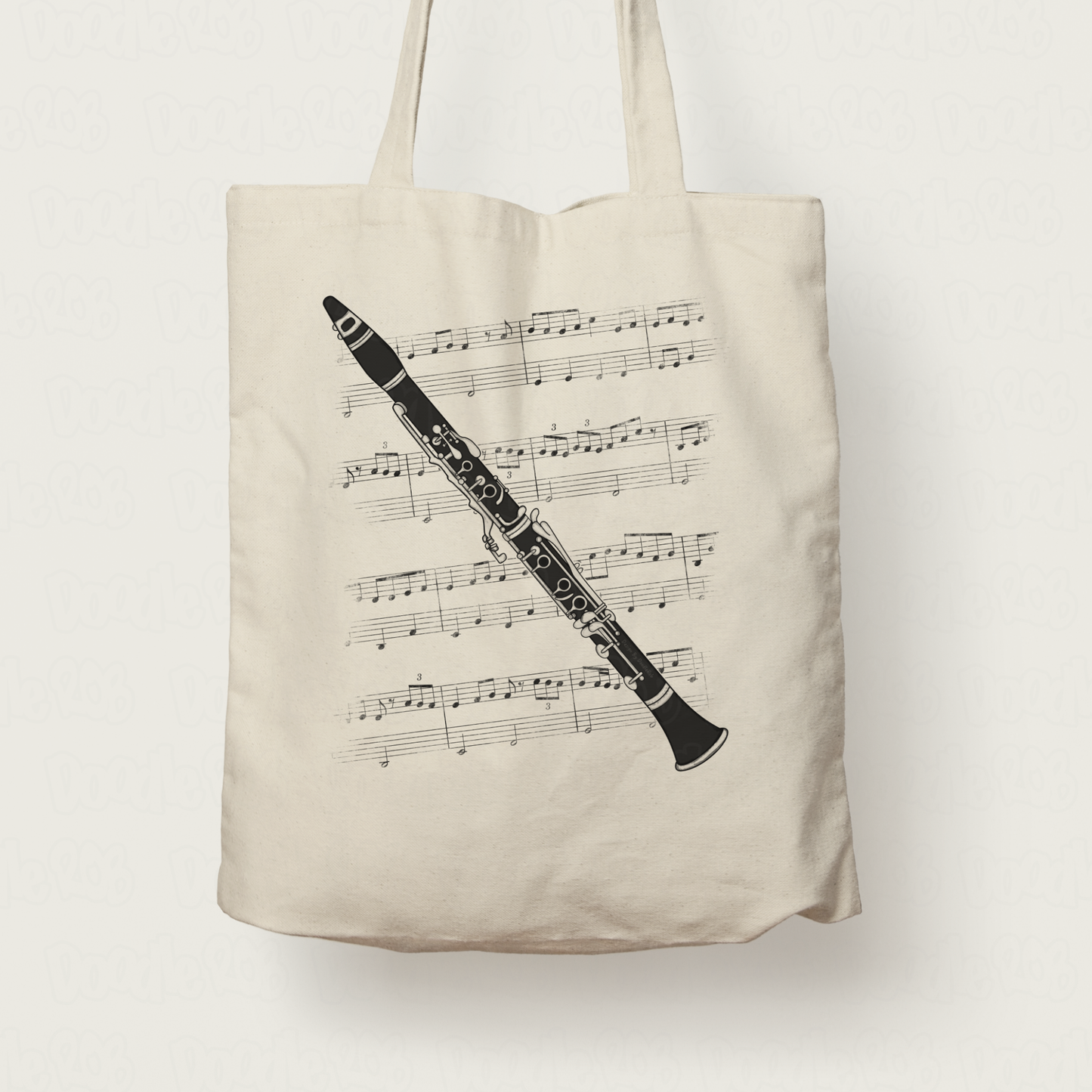 Clarinet Tote Bag - Gift For Clarinetist - Woodwind Musician Gift