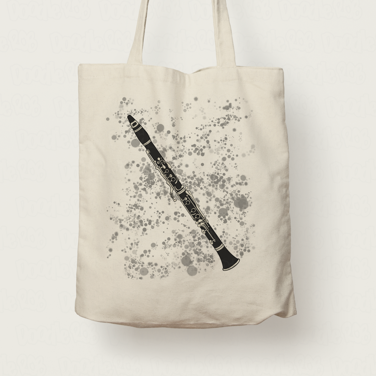 Clarinet Tote Bag - Clarinetist Gift - Woodwind Musician Tote Bag