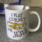 Christian Cornet Mug - I Play Cornet For Jesus - Church Cornetist