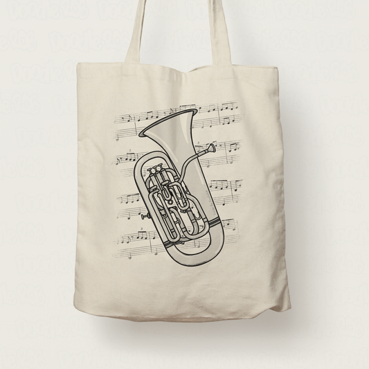 Euphonium Tote Bag - Gift For Euphoniumist - Brass Musician Gift