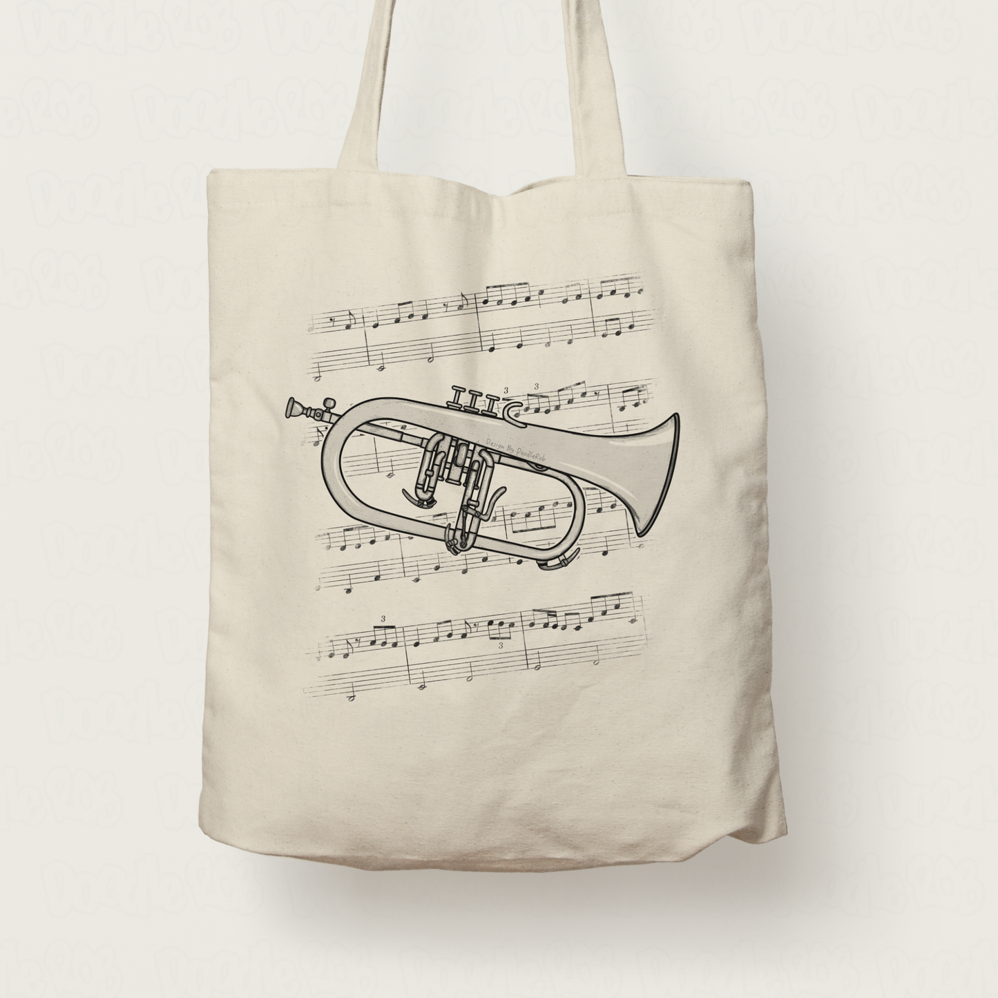 Flugelhorn Tote Bag - Gift For Horn Player - Brass Musician Gift