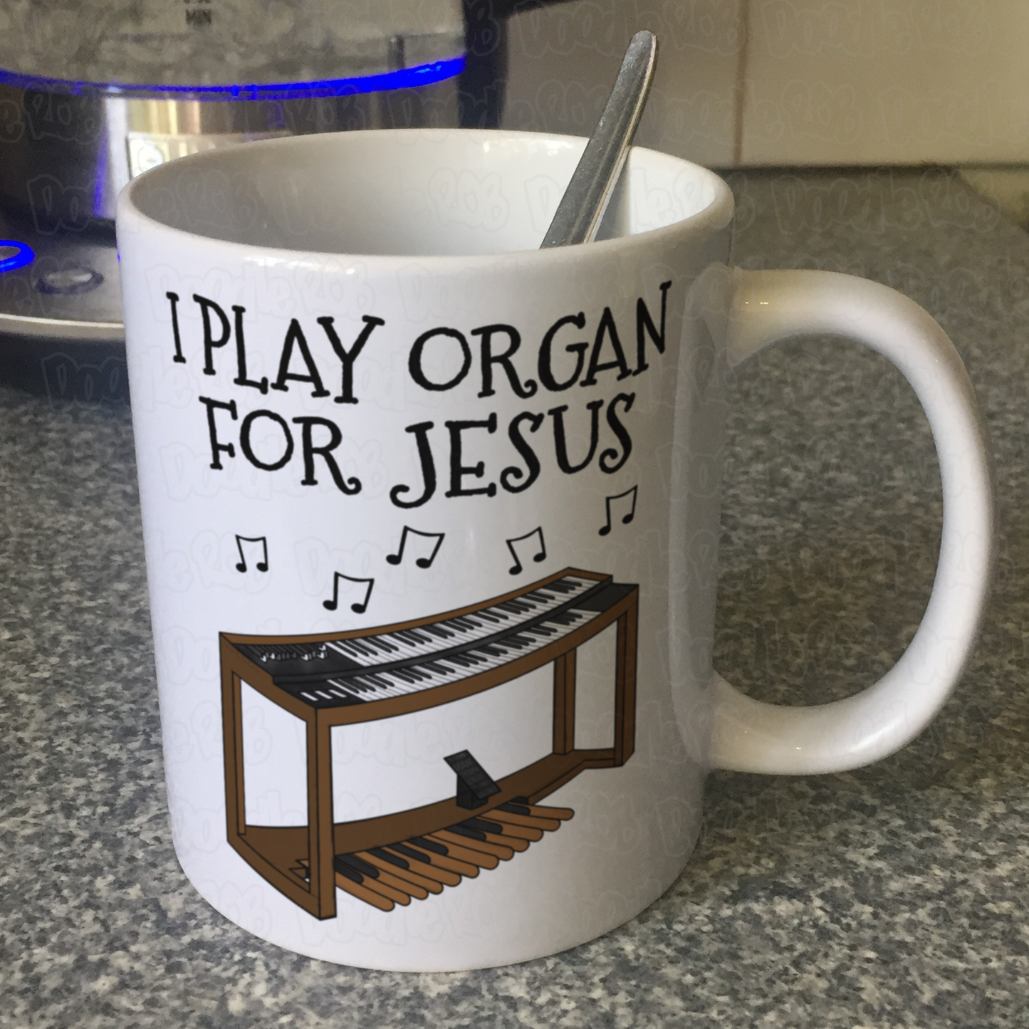Christian Jazz Organ Mug - I Play Organ For Jesus - Church Organist Gift - Gospel Musician Mug