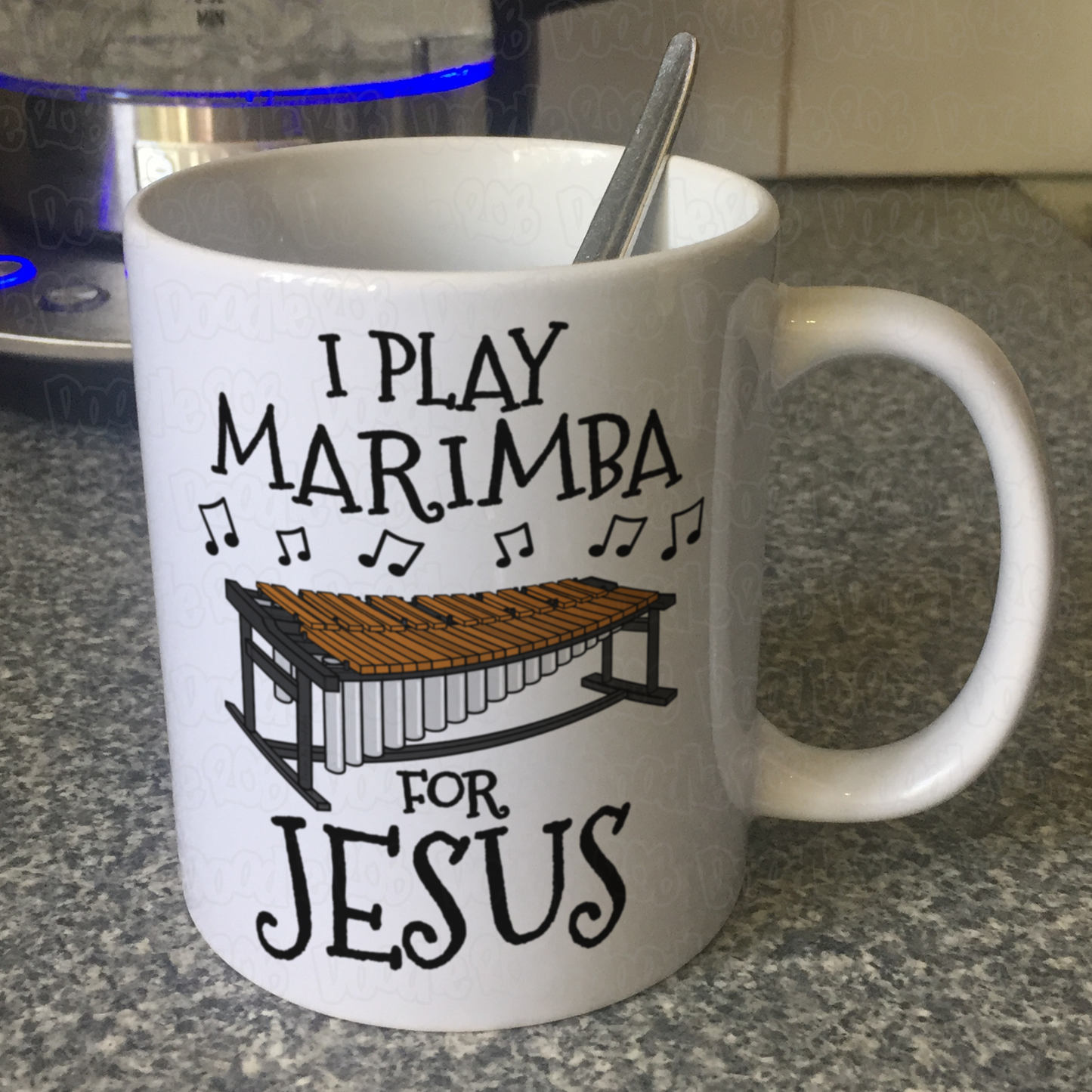 Christian Percussionist Mug - I Play Marimba For Jesus - Church Musician Gift