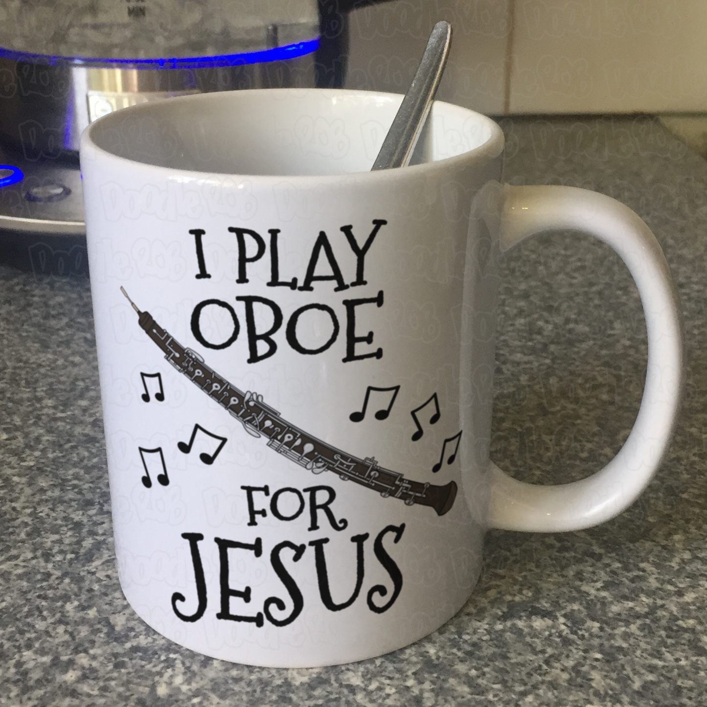 Christian Oboe Mug - I Play Oboe For Jesus - Church Oboist Gift