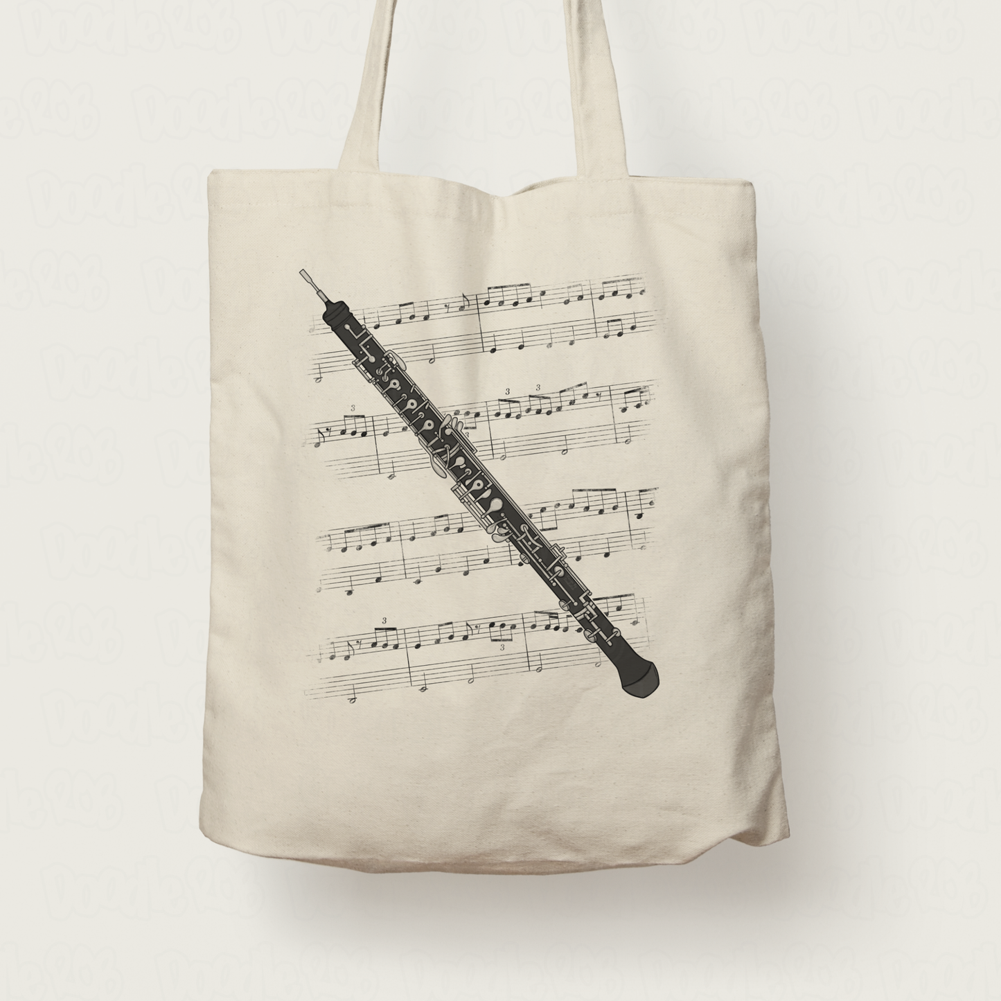 Oboe Tote Bag - Gift For Oboist - Woodwind Musician Gift